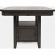 Manchester 54" Standard or Counter Height Dining Table with Storage in Grey